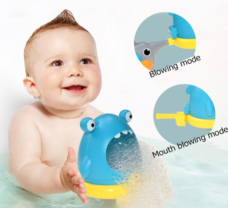 Bubble Machine Baby Bath Toy Pool Foam Making Machine Kids Play Water Games Toy Set - Minihomy