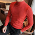 Men's Casual Solid Color Slim-fit Half Turtleneck Sweater: Elevate Your Winter Wardrobe - Minihomy