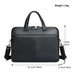 Men's Leather Briefcase, Large Capacity 17-inch Laptop Bag, Cowhide Handbag - Minihomy