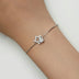 Double Circles Star S925 Sterling Silver White Gold Plated Five-pointed Star Ornament Bracelet - Minihomy