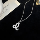 Twelve Constellation 925 Sterling Silver Necklace For Women