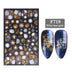 3D Christmas Series Two-color Golden Laser Snowflake Thin Nail Stickers - Minihomy