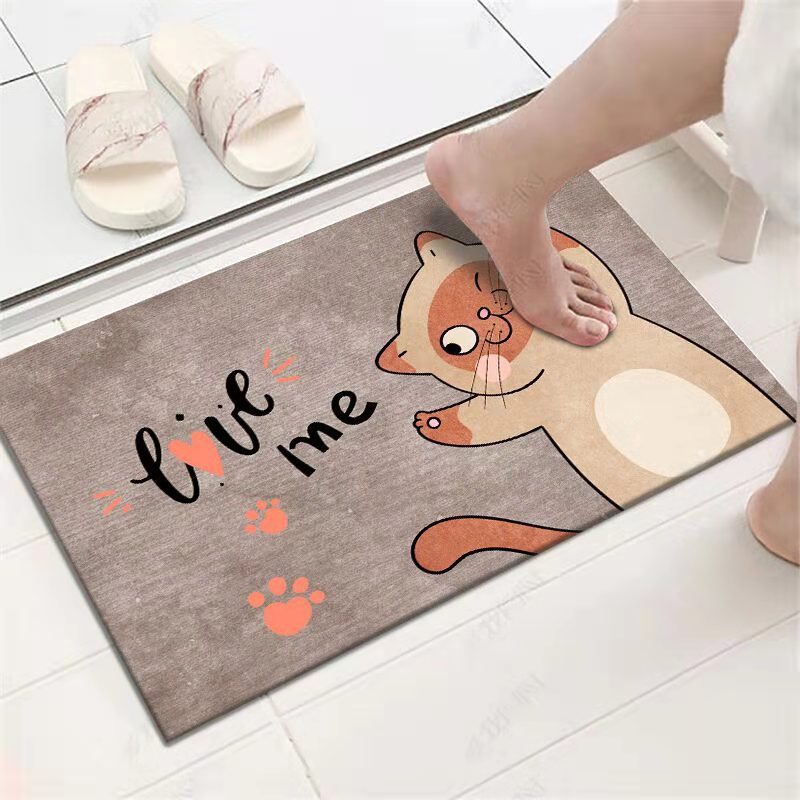 Bathroom Toilet Absorbent Floor Mats Kitchen Floor Mats Bathroom Non Slip Mats - Minihomy