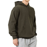 Men's Sweatshirt Tide High Street Large Size Solid Color - Minihomy