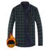 Men's Leisure Warm Plaid Shirt Coat - Minihomy