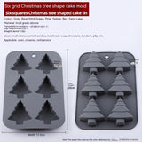 Christmas Silicone 6 Square-Shaped DIY Baking Mold - Minihomy