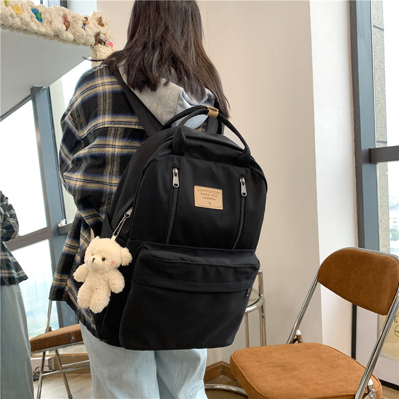 Cool Backpacks: Double Zipper School Tote Bags