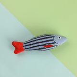 Cat Toys Canvas Simulation Mint Fish Tease Cat Stick Molars Pet Supplies - Minihomy