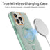 Colorful Magnetic Bracket Phone Case with Stand MagSafe Transparent Wireless Charging for iPhone - Minihomy