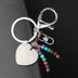 Love Natural Stone Crystal Keychain - Minihomy