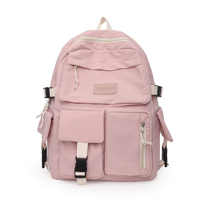 Large Capacity Junior High School Student Schoolbag Light And Simple - Minihomy