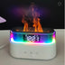 Elegant Alarm Clock Oil Diffuser Innovative Simulation Flame Humidifier With Timer Function Flame Night Light - Minihomy