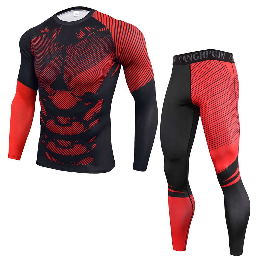 Men's PRO Tight Fitness Sports Training Suit Stretch - Minihomy