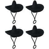 Style Straw Covers Cap - Novelty Cowboy Hat Shaped Toppers