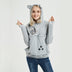 Cute Cat Hoodie Weatshirt With Big Pocket For Pets Hooded Tops Clothes - Minihomy