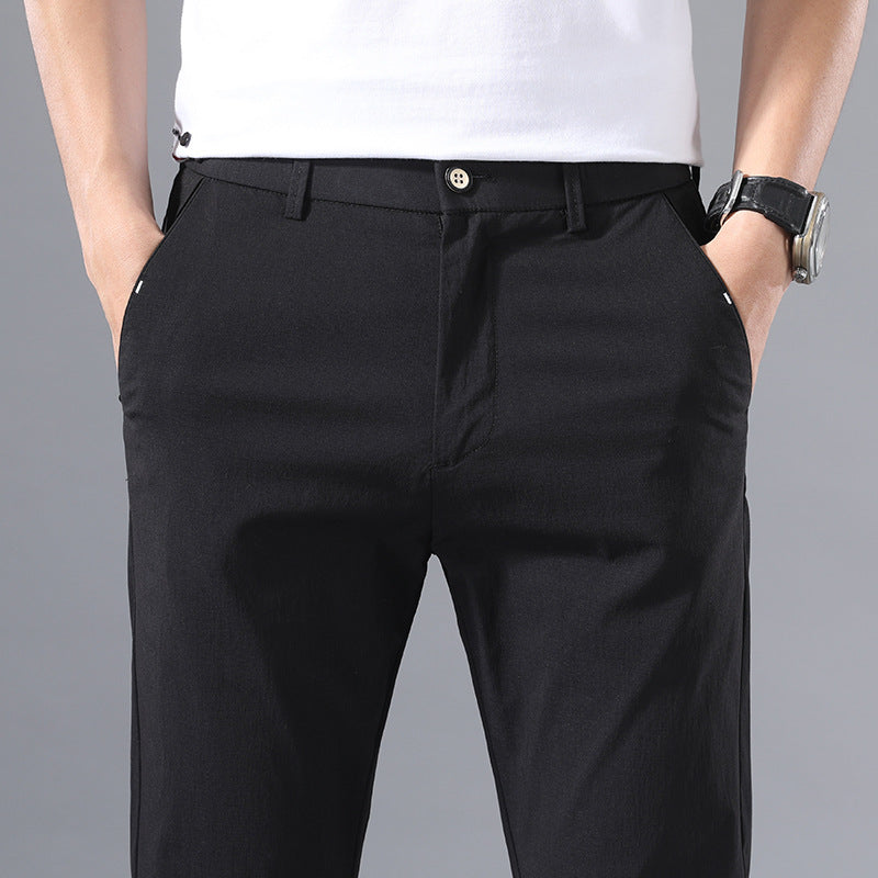 Summer Men's Pants Thin Summer Casual Ice Silk Pants