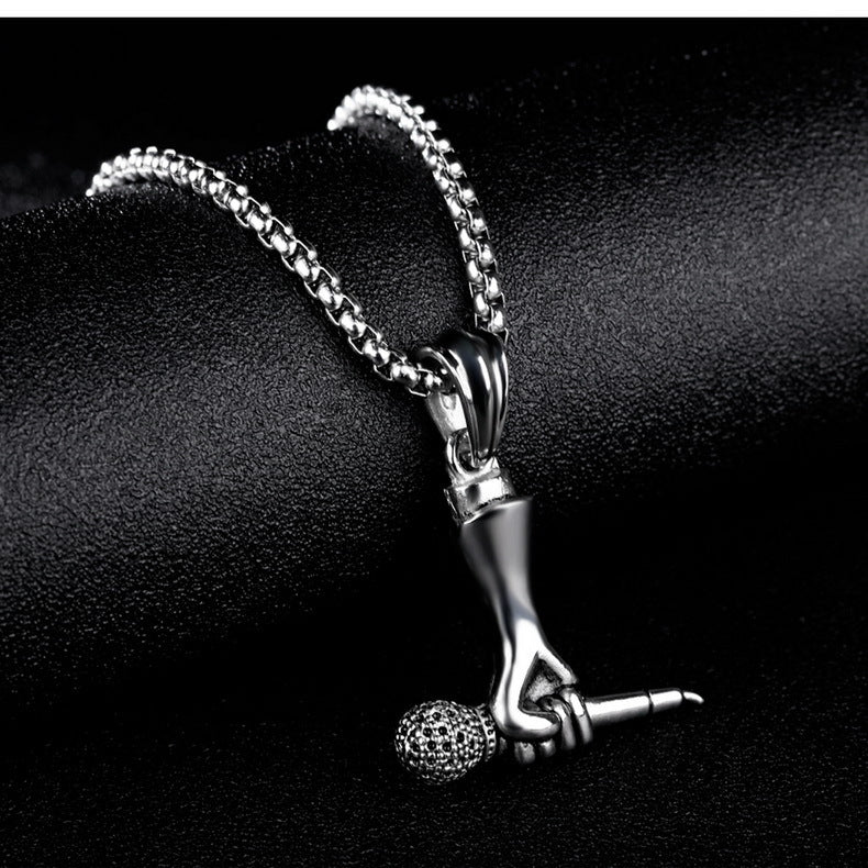 Microphone Rock Hip Hop Necklace - Minihomy