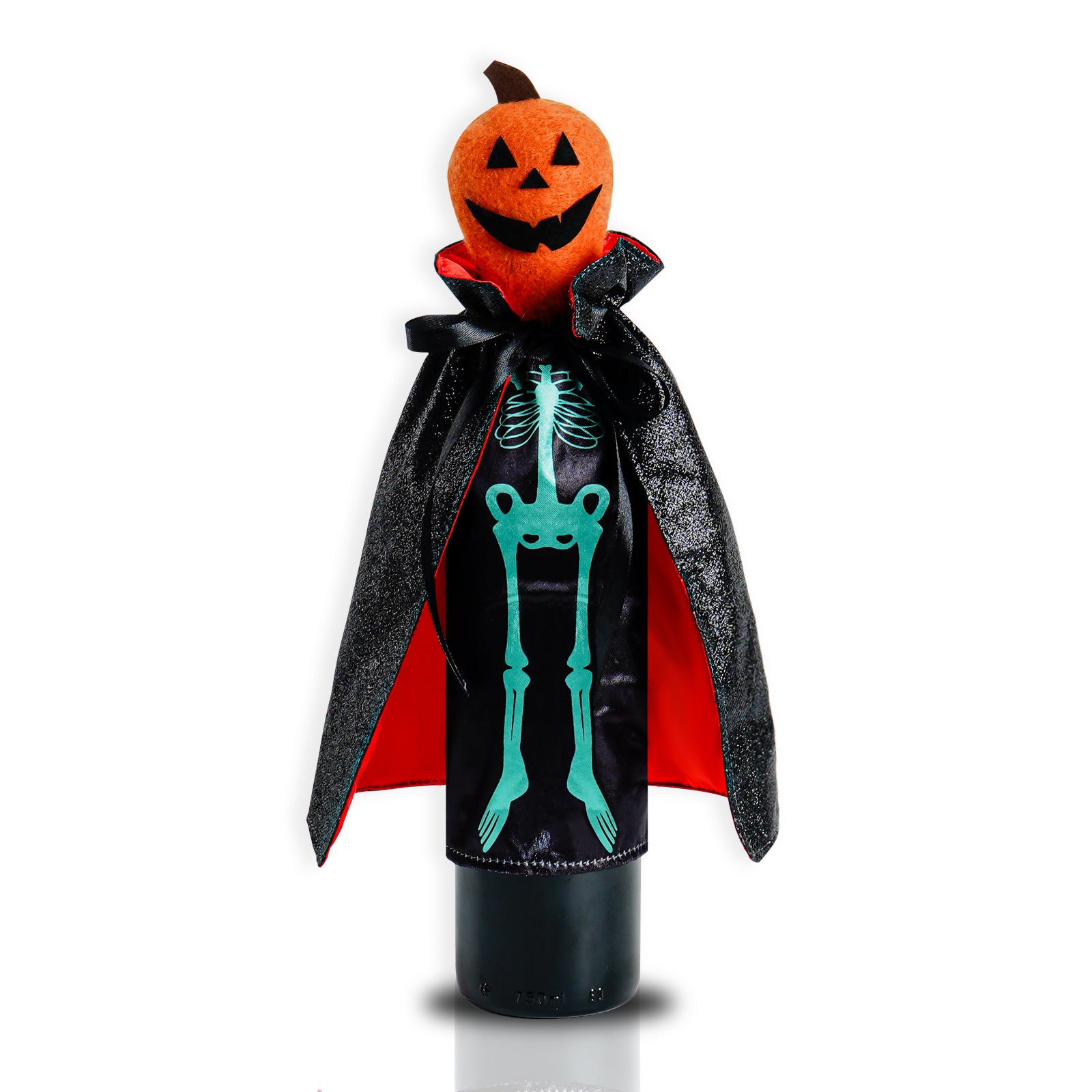 Skull Pumpkin Halloween Bottle Cover