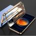 Double-Sided Glass Phone Case with Metal Frame - Snap-On Design - Minihomy