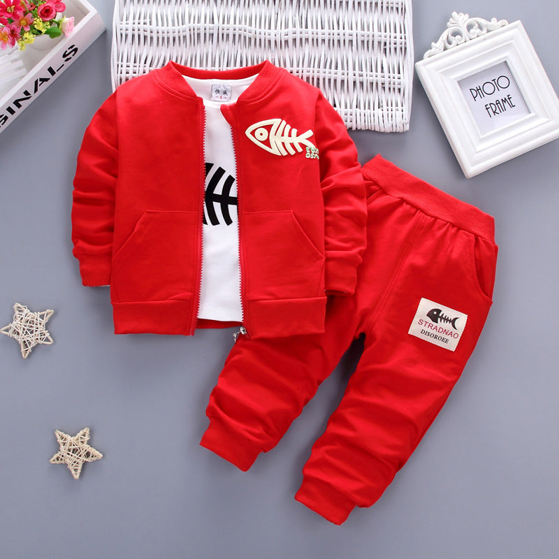 Children's three-piece children's clothing - Minihomy