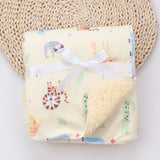 Cartoon printed baby blanket - Minihomy