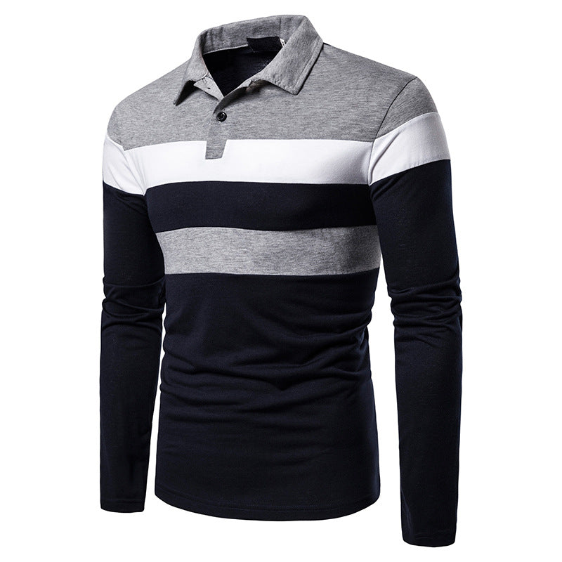 Men's POLO Tri-Color Sweatshirt - Minihomy