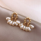 Female Baroque Pearl Earrings - Minihomy