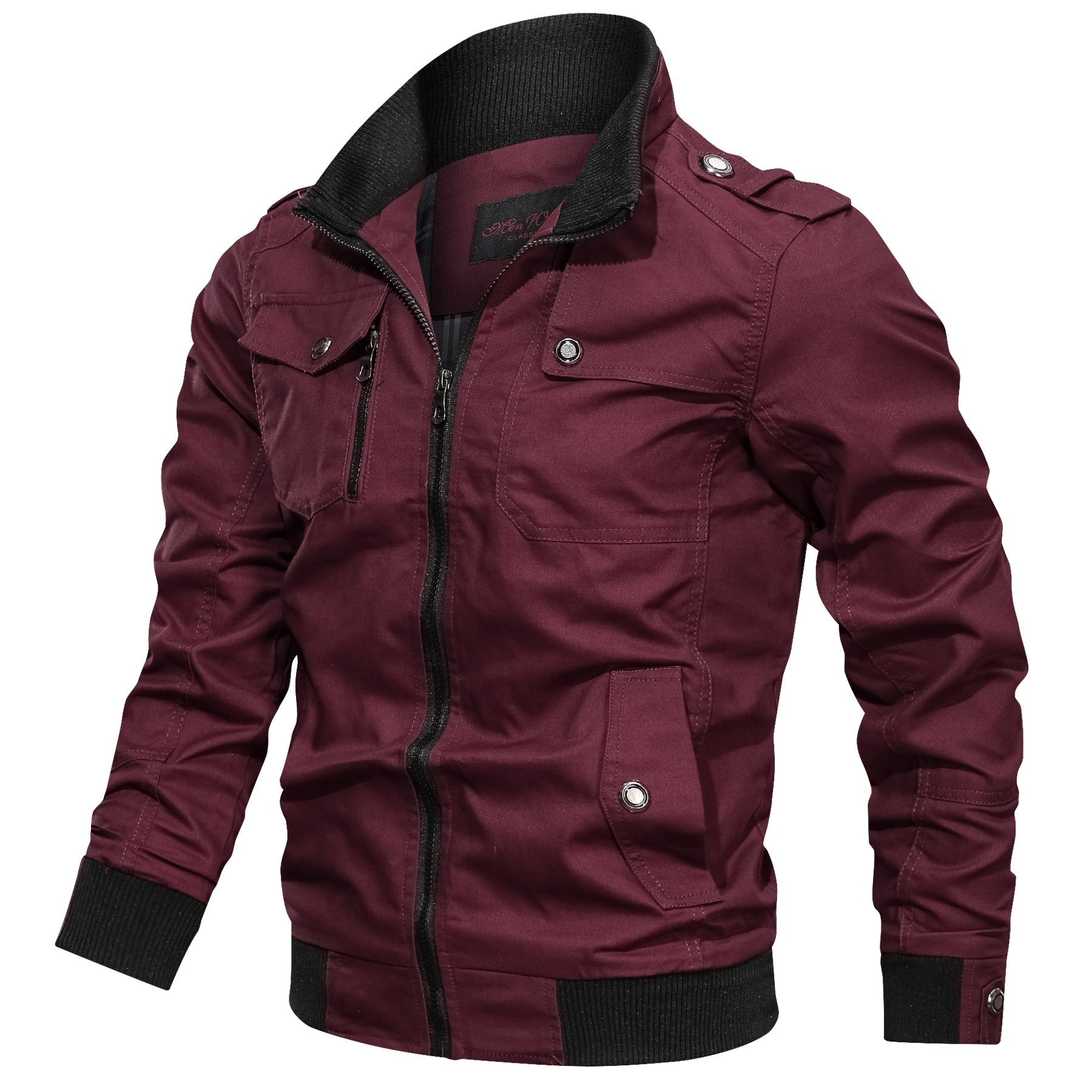 Solid color jacket men