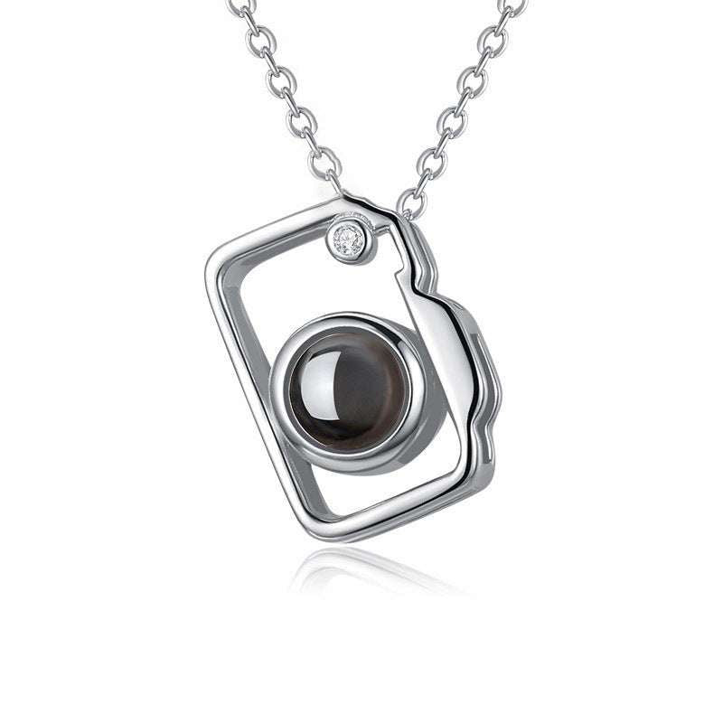 Camera Shaped Customized Photo Projection Necklace - Minihomy