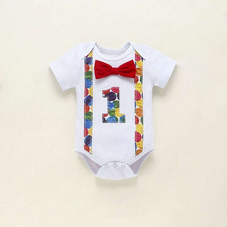 Children's Clothing Summer Clothing Baby Romper Birthday - Minihomy