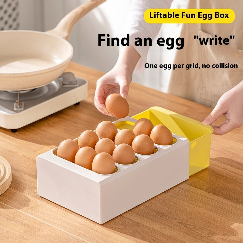 Household Kitchen Drawer-styled Fresh-keeping Egg Storage Box - Minihomy