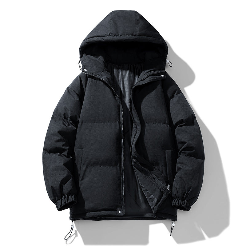 Men's Hoodie Padded Coat Thickened Cotton-padded Clothes Loose Casual Cotton-padded Jacket - Minihomy