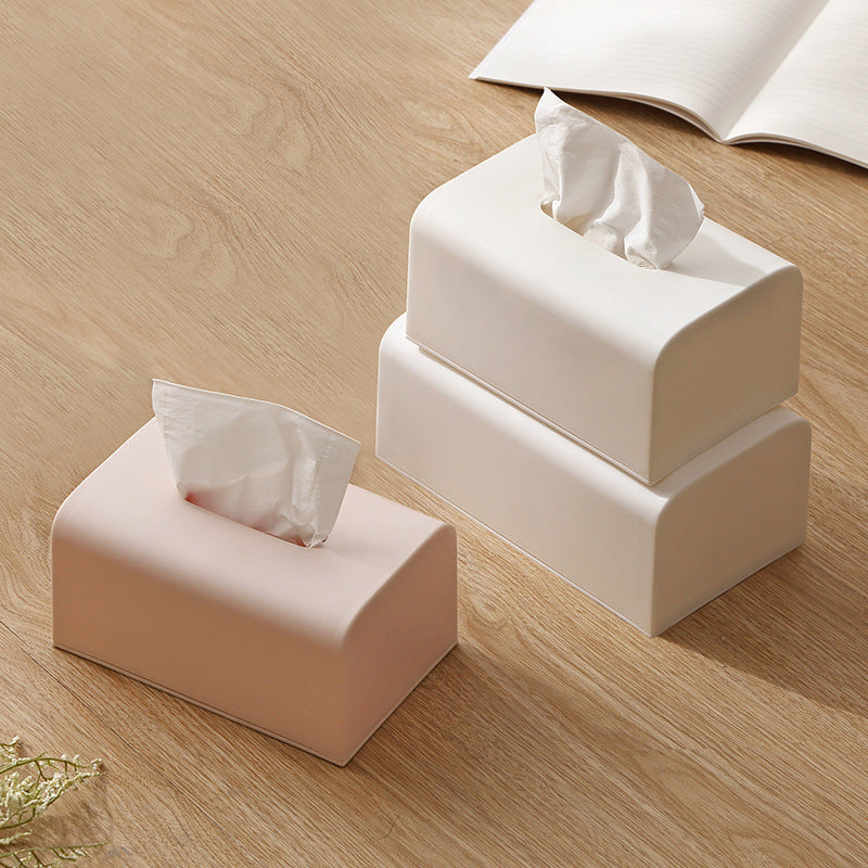 Plastic Tissue Box Square Home Tissue Container Car Napkins Holder - Minihomy