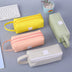 Canvas Double-Layer Stationery Box For Junior High School Students - Minihomy