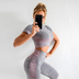 Elastic fitness sports yoga clothes - Minihomy