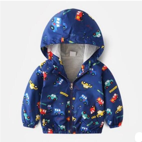 Boy jacket casual hooded jacket - Minihomy