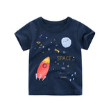 Children's rocket print T-shirt - Minihomy