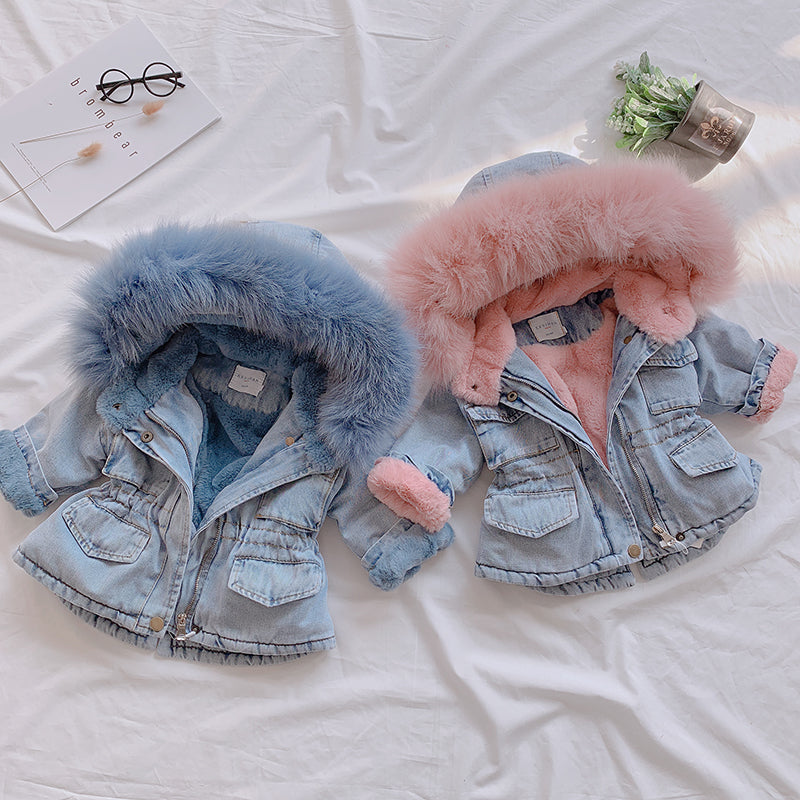 Girl Denim Coat: Stay Stylish and Cozy - Minihomy