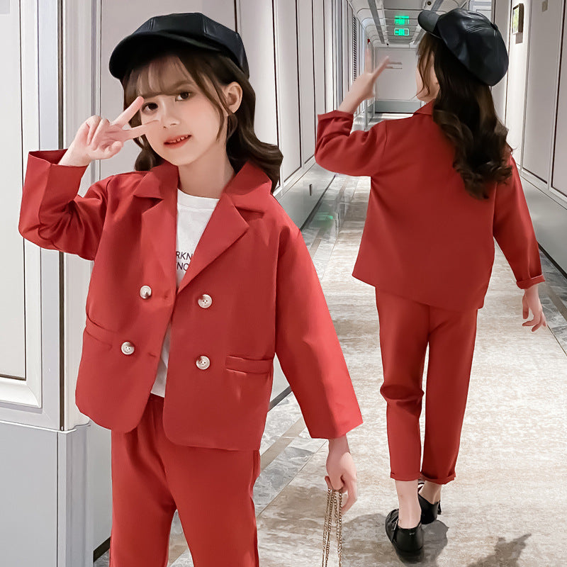 Girl suit two-piece suit - Minihomy