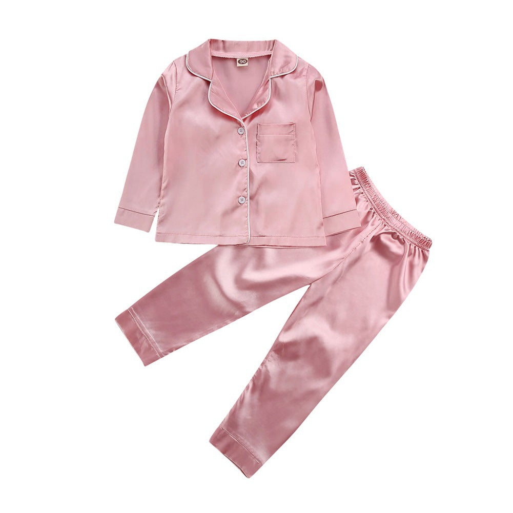 Pure Color Children's Bathrobe Casual Suit: Comfort and Style for Little Explorers