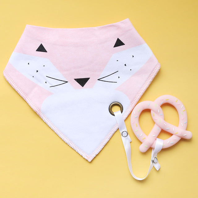 Cotton Bibs Burp Silicone Bib - Minihomy