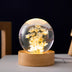 LED Night Light Flower Crystal Ball - Serene Ambiance for Bedroom Decor - Minihomy