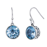 Crystal Square Sea Blue Simple Earrings - Minihomy