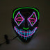 Eyebrow Double Star Eye Mask Halloween LED Glowing Mask - Minihomy