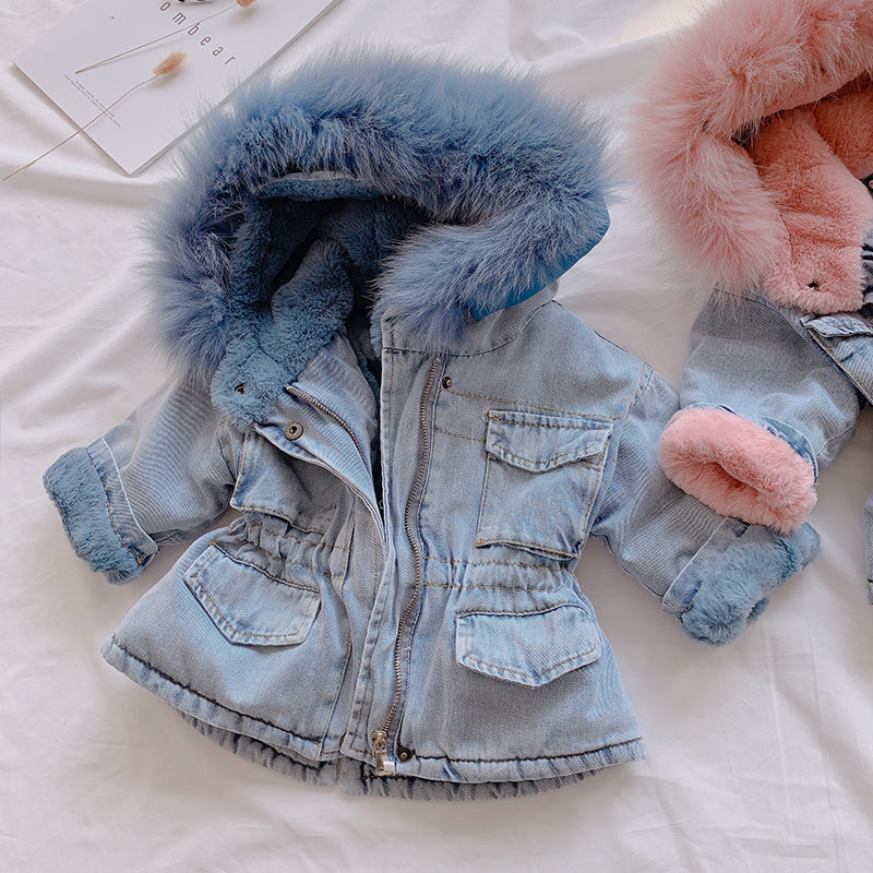 Girl Denim Coat: Stay Stylish and Cozy - Minihomy