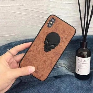 High-quality 3D metal skull phone case - Minihomy