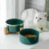 Ceramic Cat Bowl for Food and Water - Pet Dishes for Cats - Minihomy