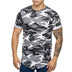 Men's T-shirt Camouflage Gradient Printing Casual Men's Short Sleeve T-shirt - Minihomy