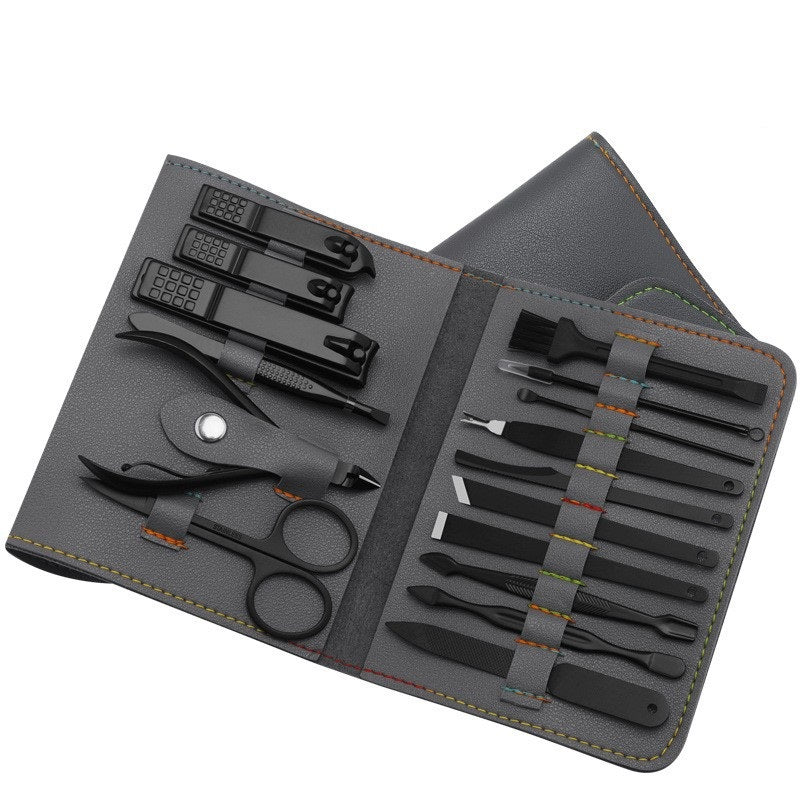 Elevate Your Grooming Routine with the Stylish 16-Piece Manicure Set - Minihomy