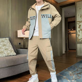 Men's Casual Tracksuit 2-Piece Set - Jackets and Pants - Minihomy